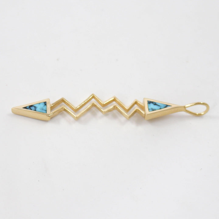 Gold Lightning Pendant by Melanie and Michael Lente - Garland's