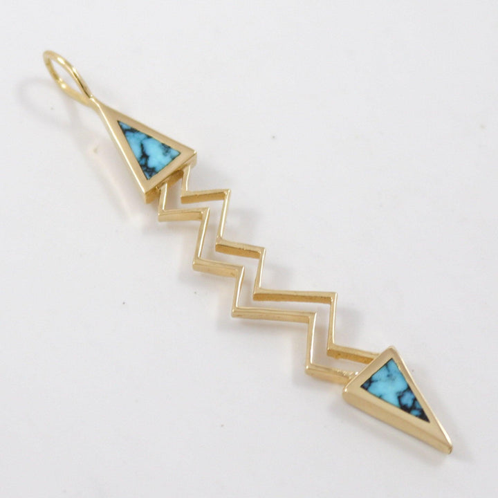 Gold Lightning Pendant by Melanie and Michael Lente - Garland's