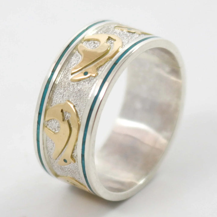 Gold on Silver Bear Ring by Robert Taylor - Garland's