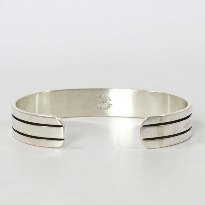 Gold on Silver Cuff by Bruce Morgan - Garland's
