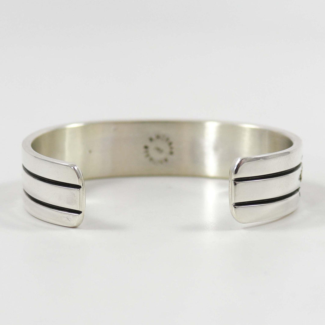 Gold on Silver Cuff by Bruce Morgan - Garland's