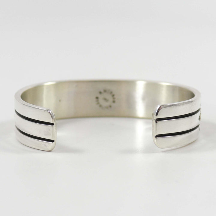 Gold on Silver Cuff by Bruce Morgan - Garland's