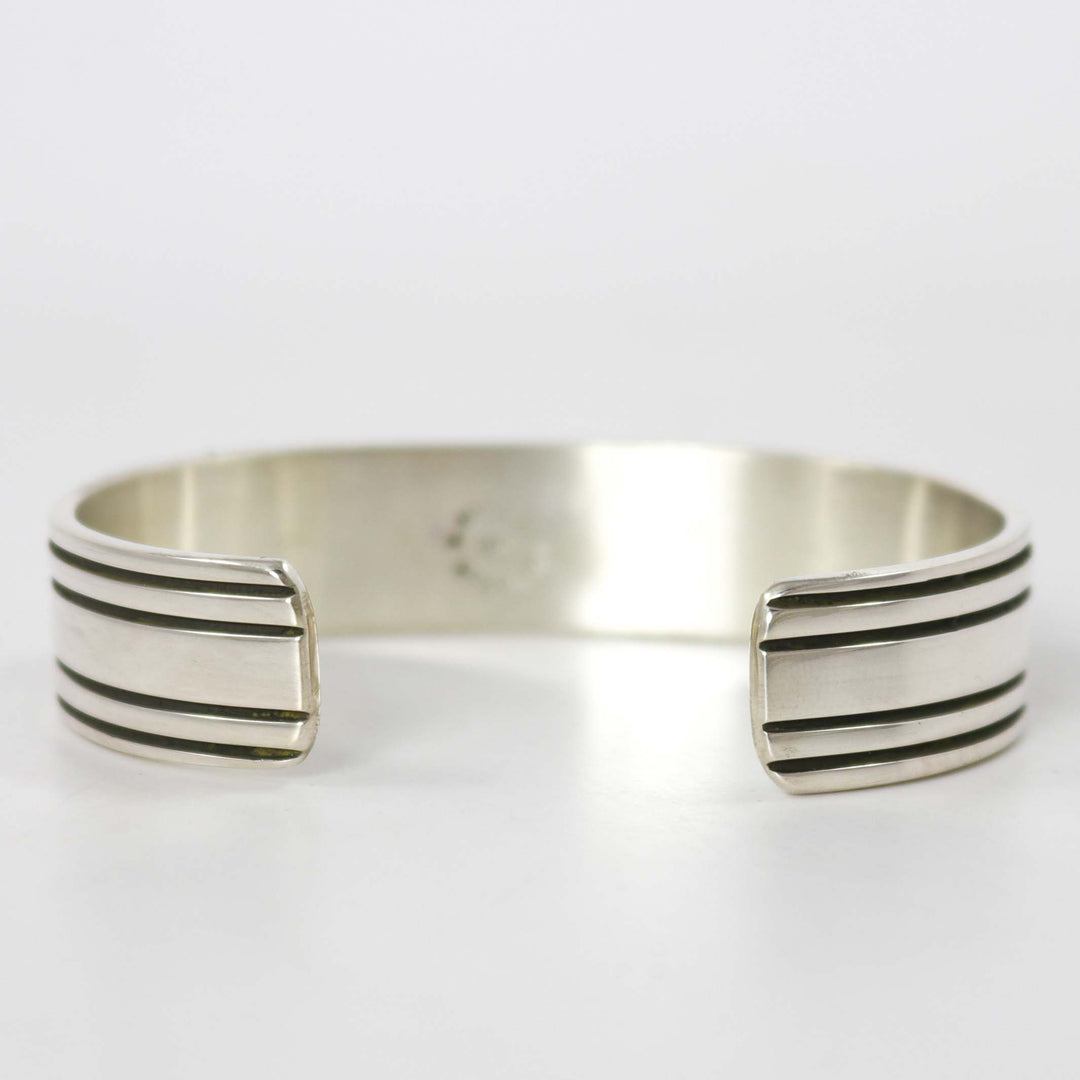 Gold on Silver Cuff by Bruce Morgan - Garland's