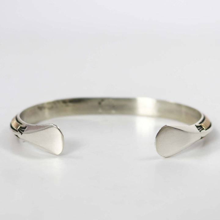 Gold on Silver Cuff by Bruce Morgan - Garland's