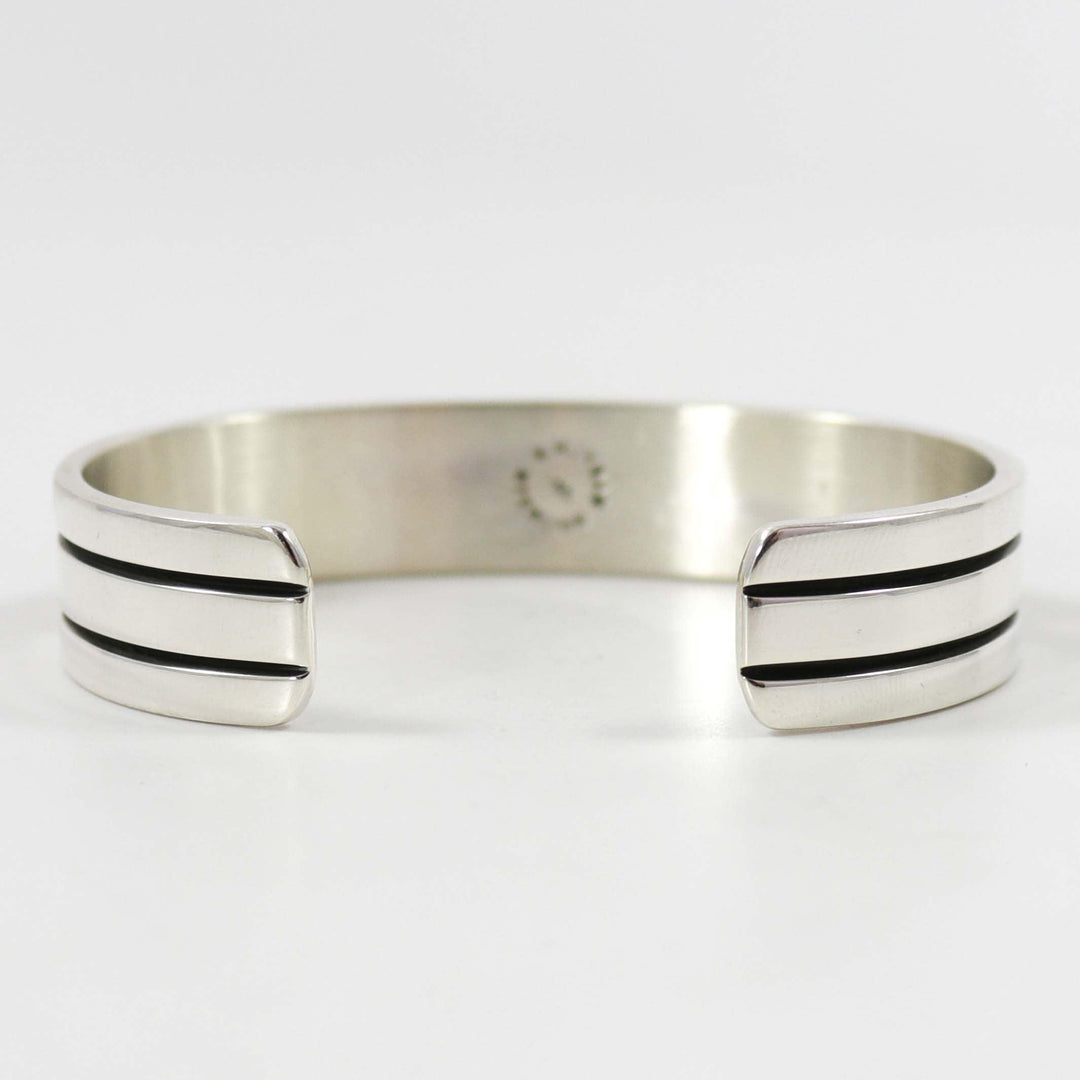 Gold on Silver Cuff by Bruce Morgan - Garland's