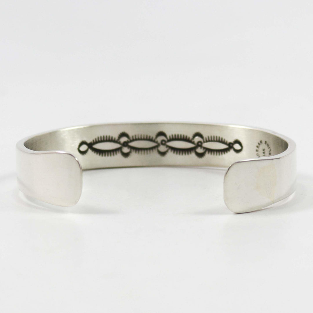 Gold on Silver Cuff by Bruce Morgan - Garland's