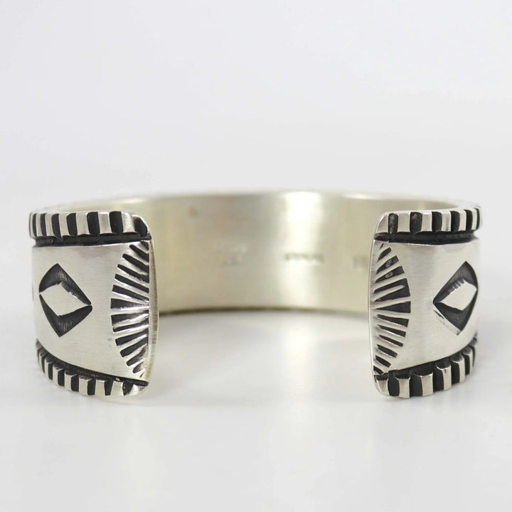 Gold on Silver Cuff by Elvira Bill - Garland's