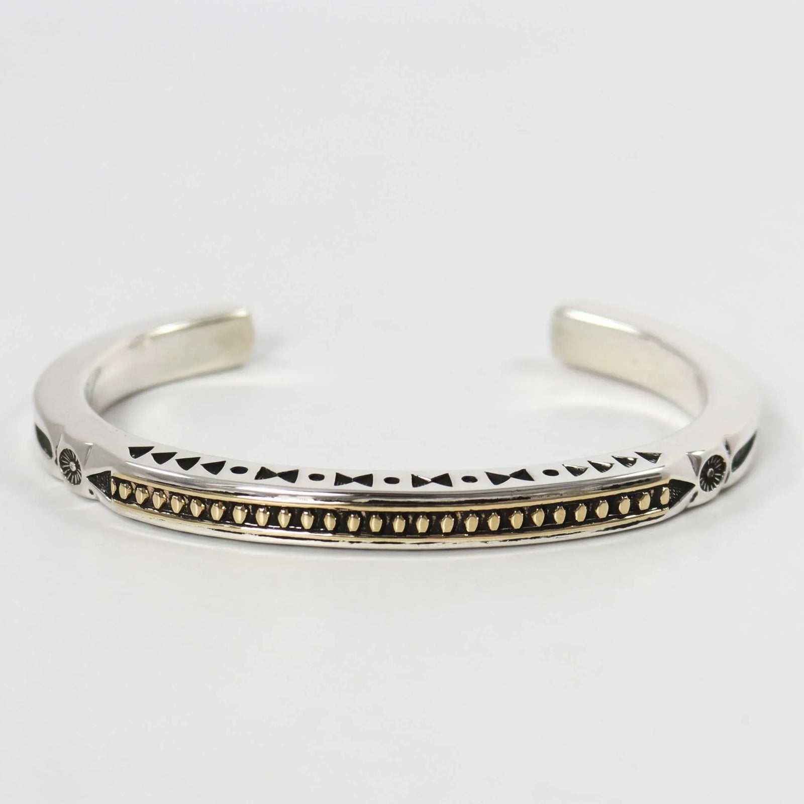 Gold on Silver Cuff by Jennifer Curtis - Garland's