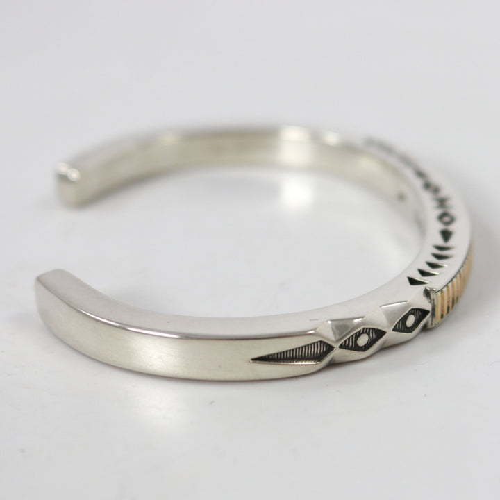 Gold on Silver Cuff by Jennifer Curtis - Garland's