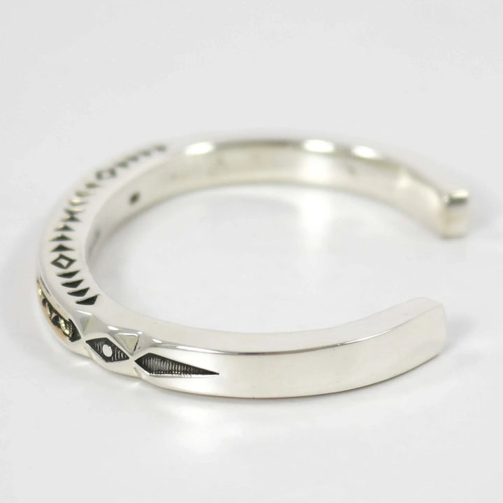 Gold on Silver Cuff by Jennifer Curtis - Garland's