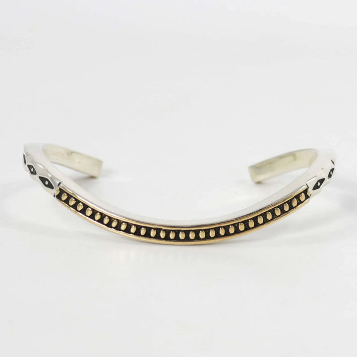 Gold on Silver Cuff by Jennifer Curtis - Garland's