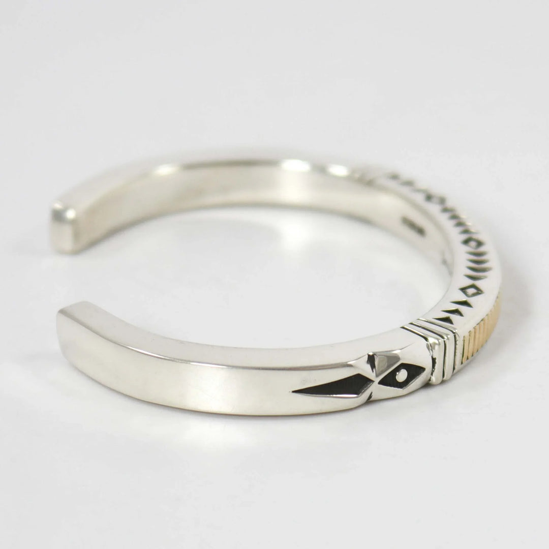 Gold on Silver Cuff by Jennifer Curtis - Garland's