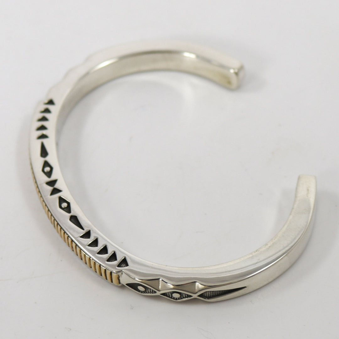Gold on Silver Cuff by Jennifer Curtis - Garland's