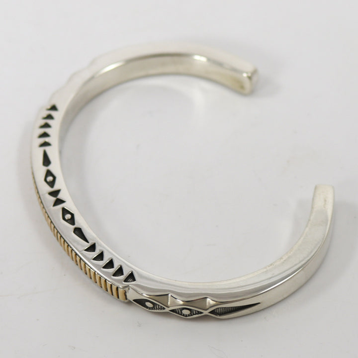 Gold on Silver Cuff by Jennifer Curtis - Garland's