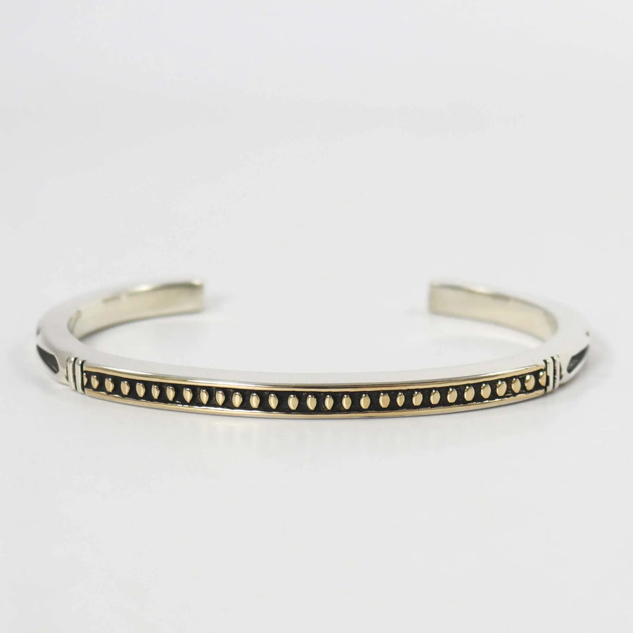 Gold on Silver Cuff by Jennifer Curtis - Garland's