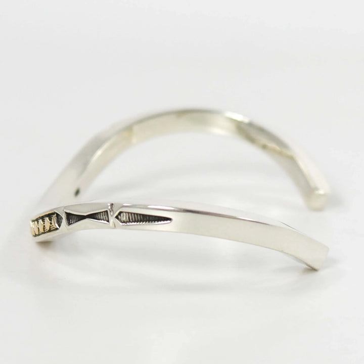 Gold on Silver Cuff by Jennifer Curtis - Garland's