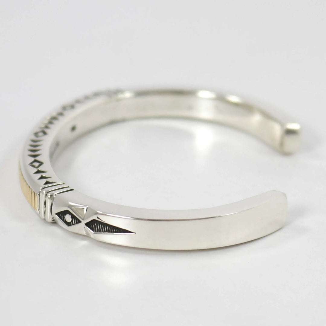 Gold on Silver Cuff by Jennifer Curtis - Garland's