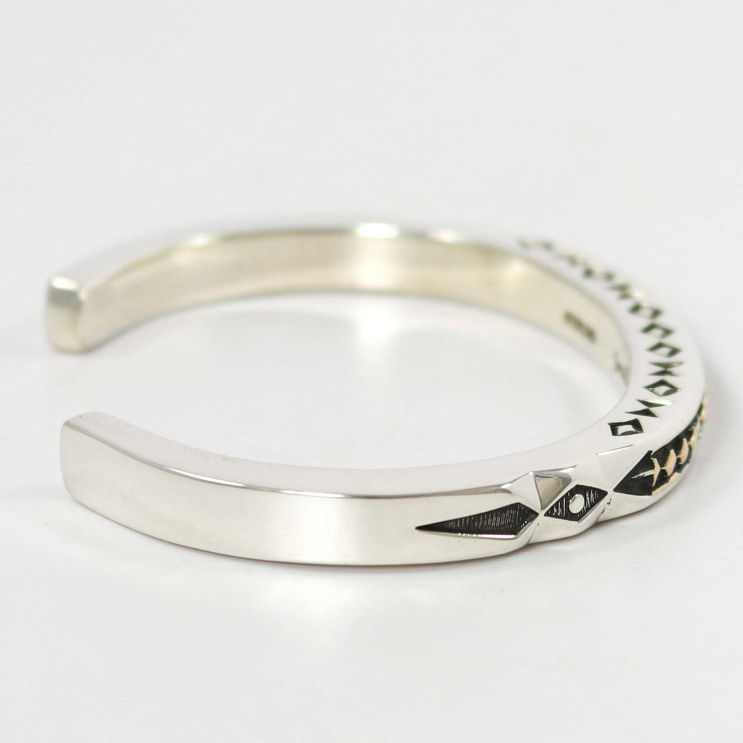 Gold on Silver Cuff by Jennifer Curtis - Garland's
