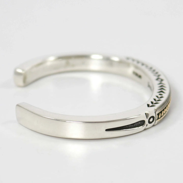 Gold on Silver Cuff by Jennifer Curtis - Garland's