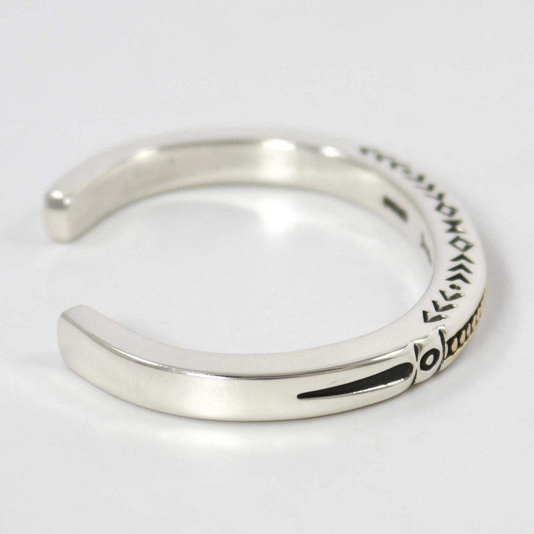 Gold on Silver Cuff by Jennifer Curtis - Garland's