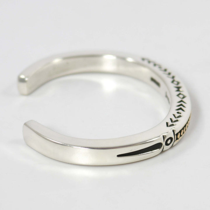 Gold on Silver Cuff by Jennifer Curtis - Garland's
