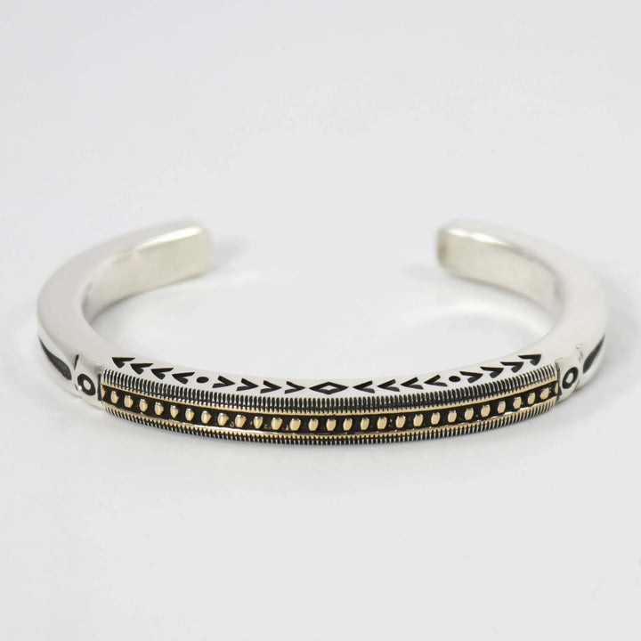 Gold on Silver Cuff by Jennifer Curtis - Garland's