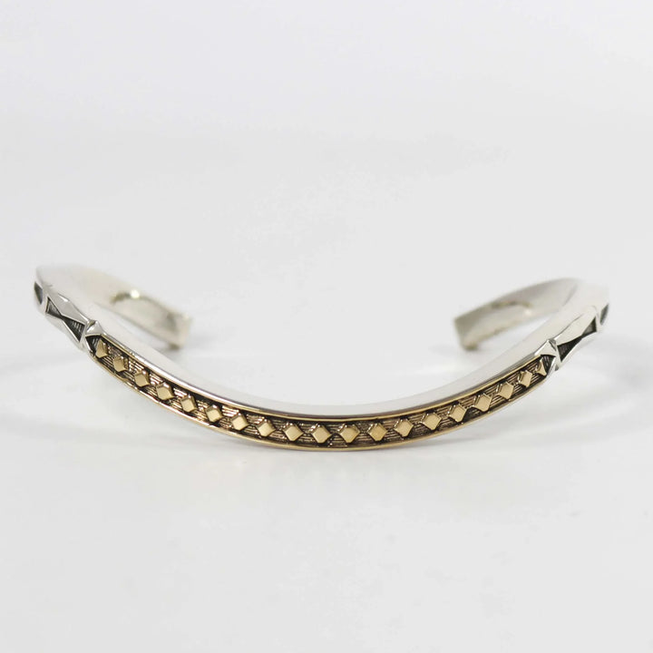Gold on Silver Cuff by Jennifer Curtis - Garland's