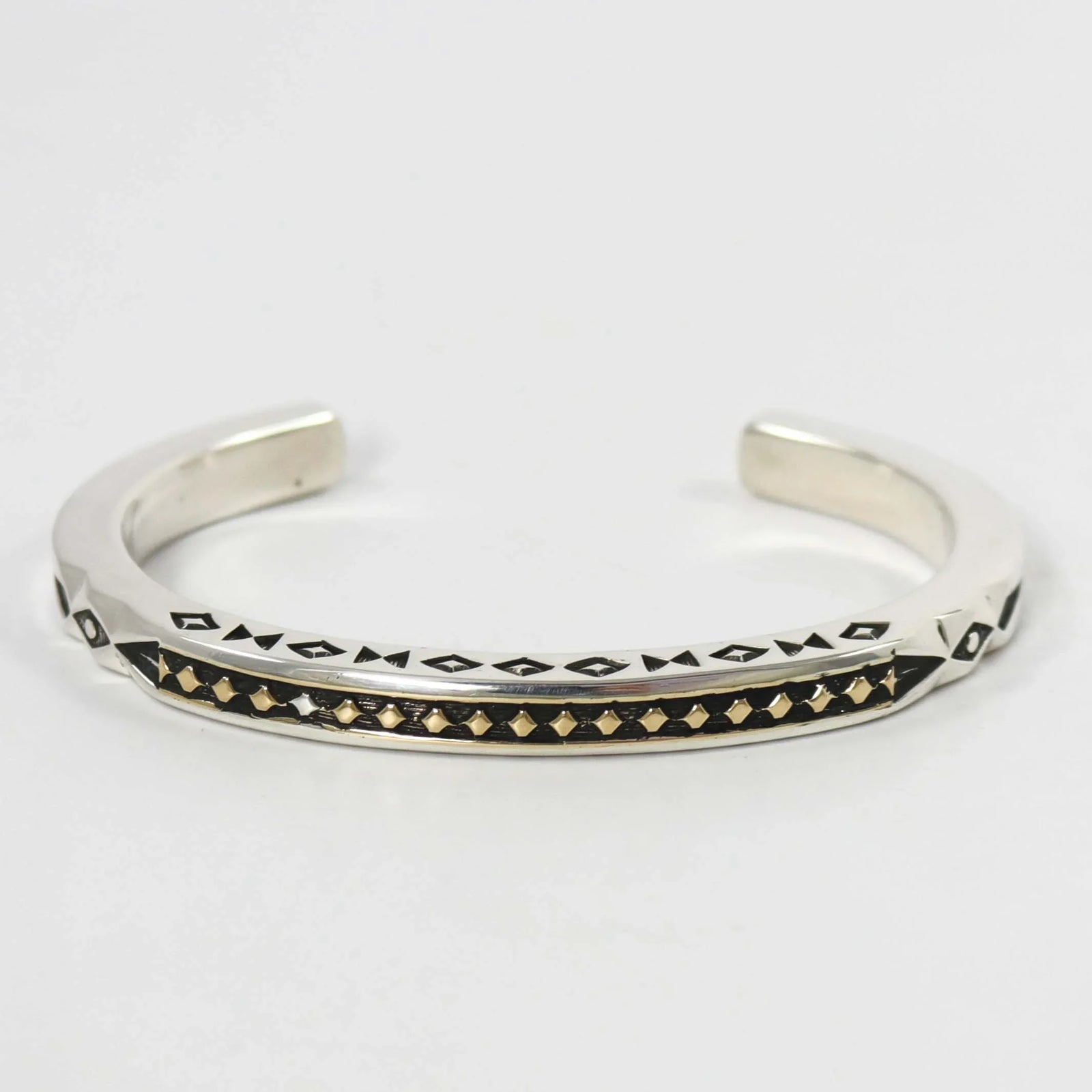 Gold on Silver Cuff by Jennifer Curtis - Garland's