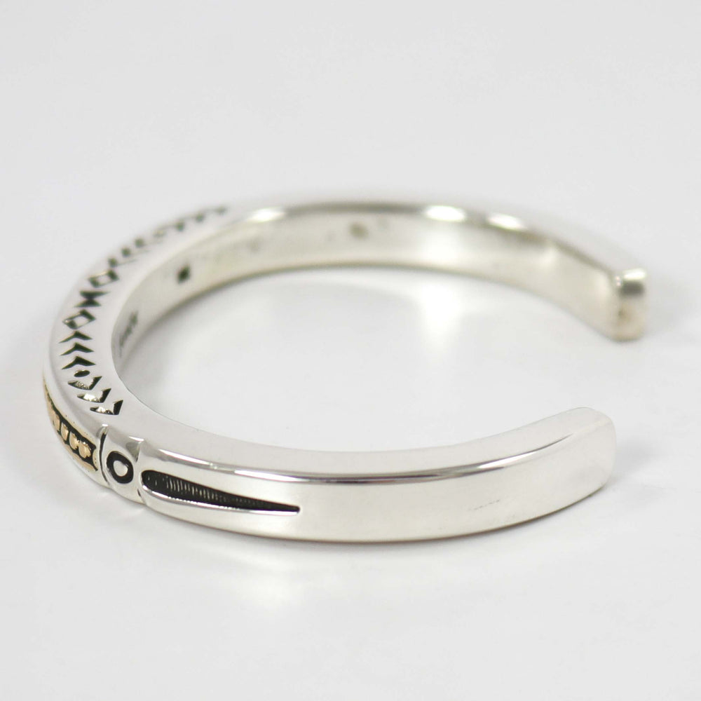Gold on Silver Cuff by Jennifer Curtis - Garland's