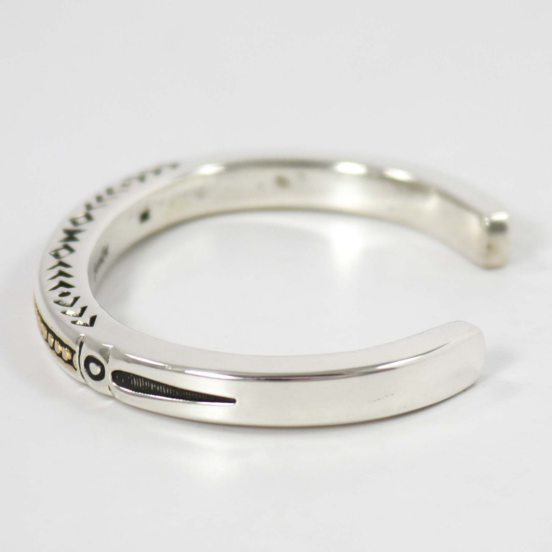 Gold on Silver Cuff by Jennifer Curtis - Garland's