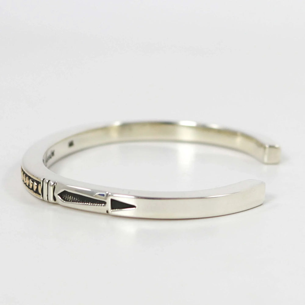 Gold on Silver Cuff by Jennifer Curtis - Garland's