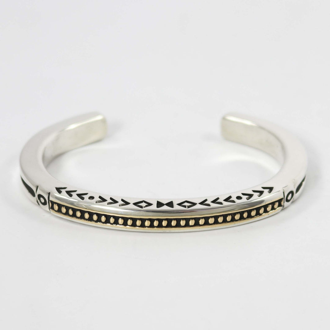 Gold on Silver Cuff by Jennifer Curtis - Garland's