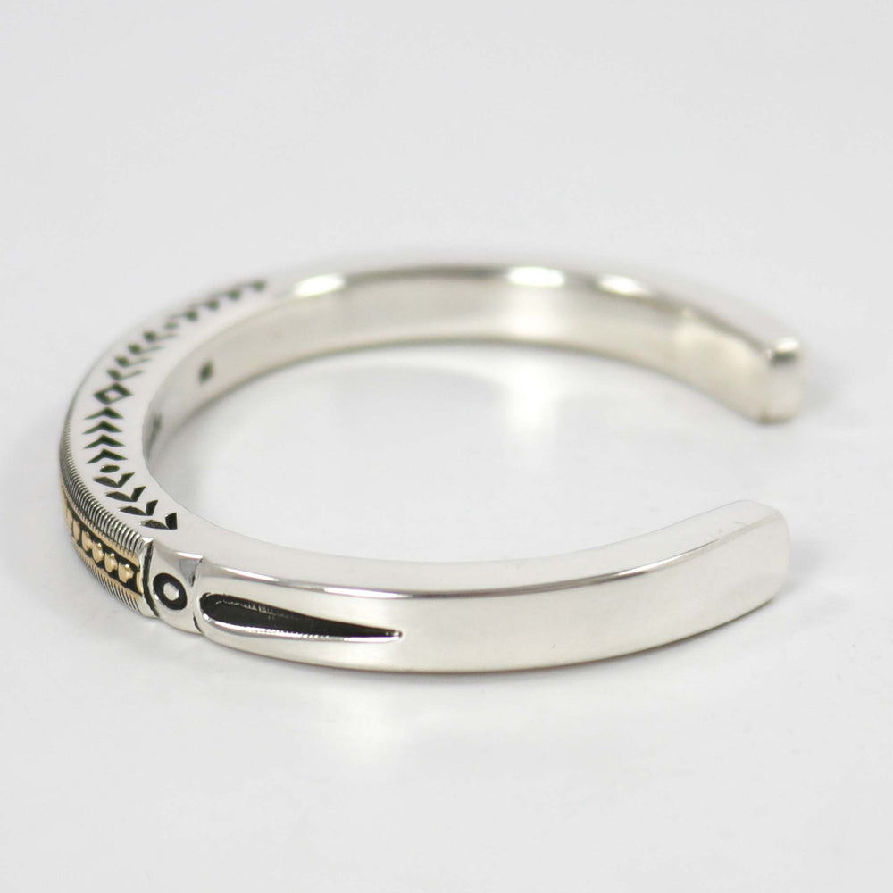 Gold on Silver Cuff by Jennifer Curtis - Garland's