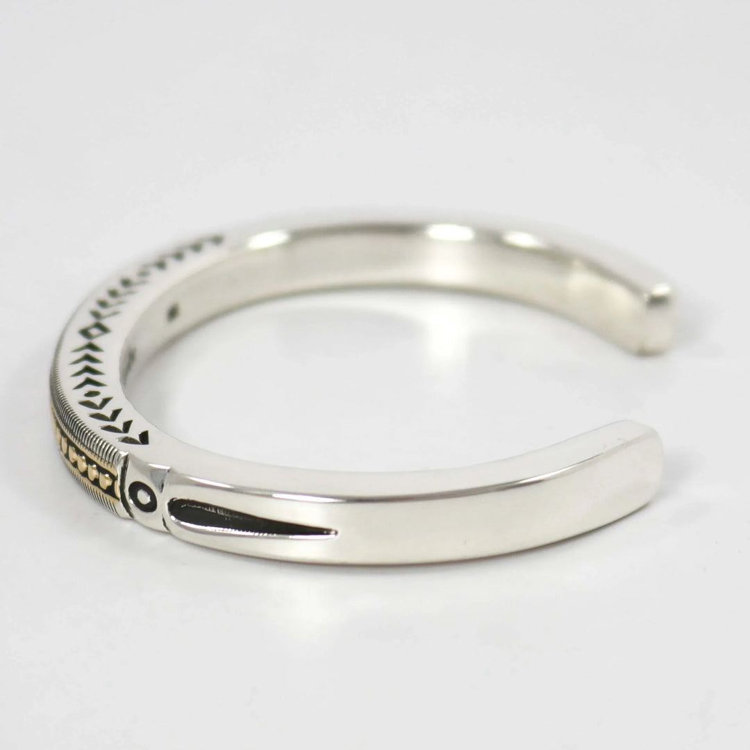 Gold on Silver Cuff by Jennifer Curtis - Garland's
