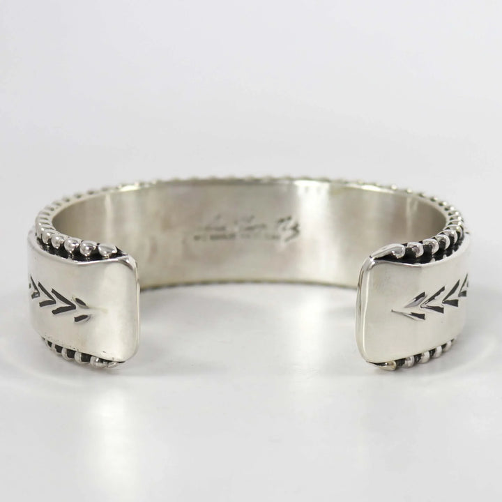 Gold on Silver Cuff by Johnathan Nez - Garland's