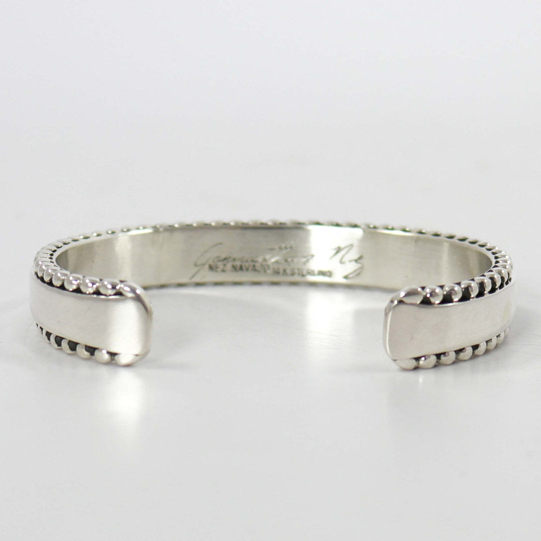 Gold on Silver Cuff by Johnathan Nez - Garland's