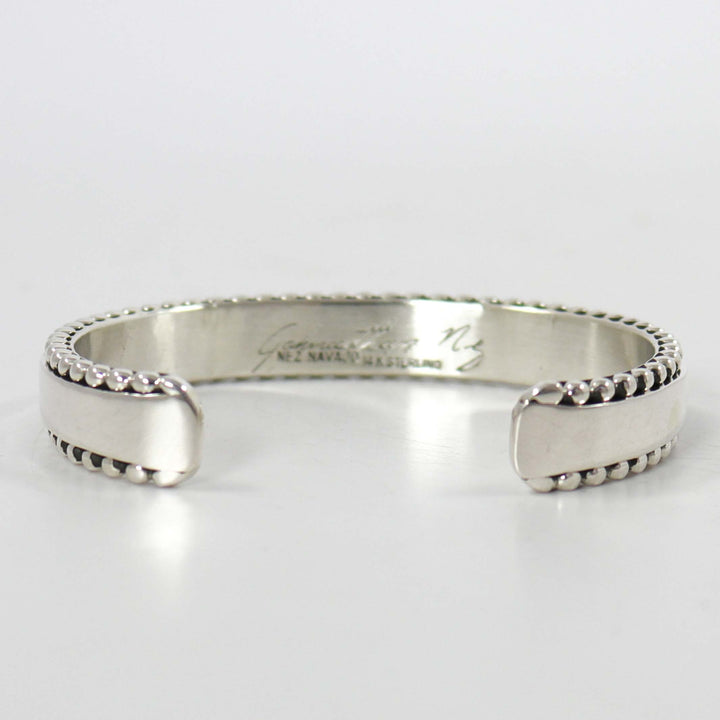 Gold on Silver Cuff by Johnathan Nez - Garland's