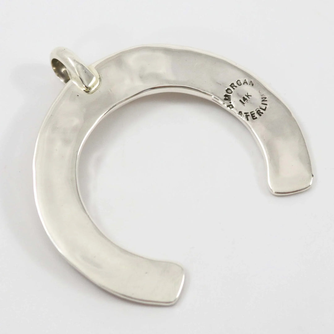 Gold on Silver Naja Pendant by Bruce Morgan - Garland's