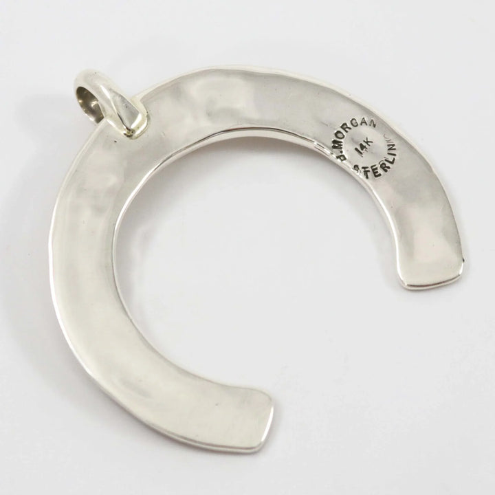 Gold on Silver Naja Pendant by Bruce Morgan - Garland's