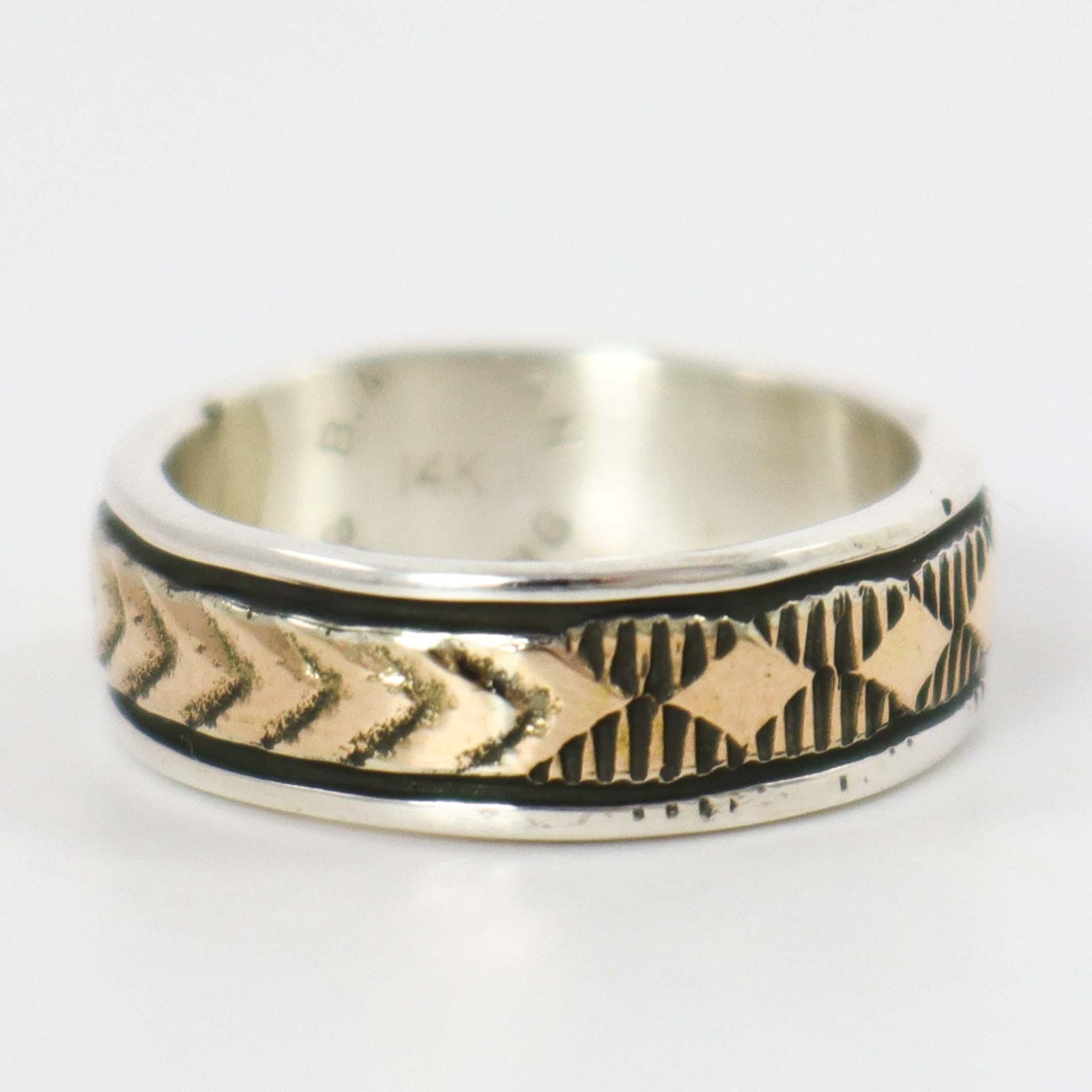Gold on Silver Ring by Bruce Morgan - Garland's