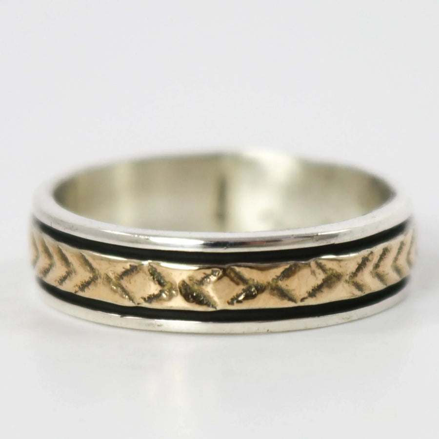 Gold on Silver Ring by Bruce Morgan - Garland's