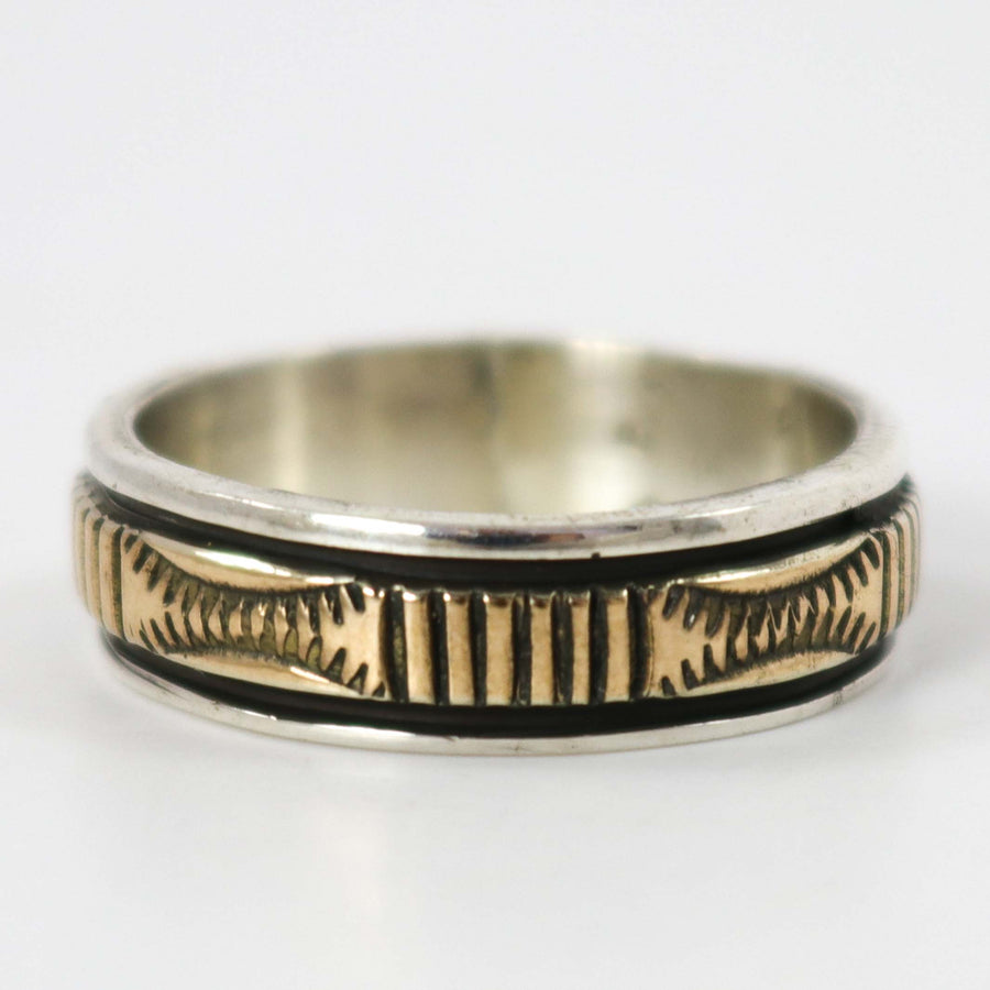 Gold on Silver Ring by Bruce Morgan - Garland's