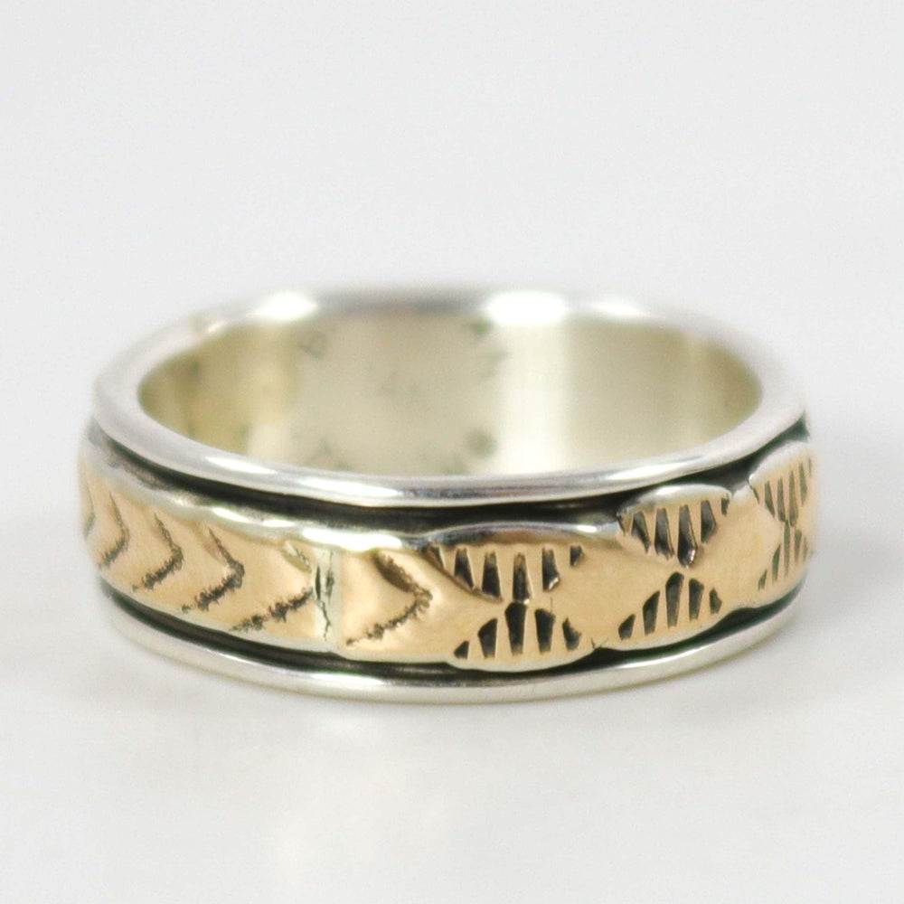 Gold on Silver Ring by Bruce Morgan - Garland's