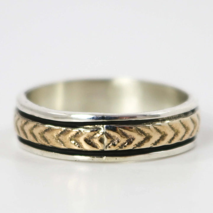 Gold on Silver Ring by Bruce Morgan - Garland's