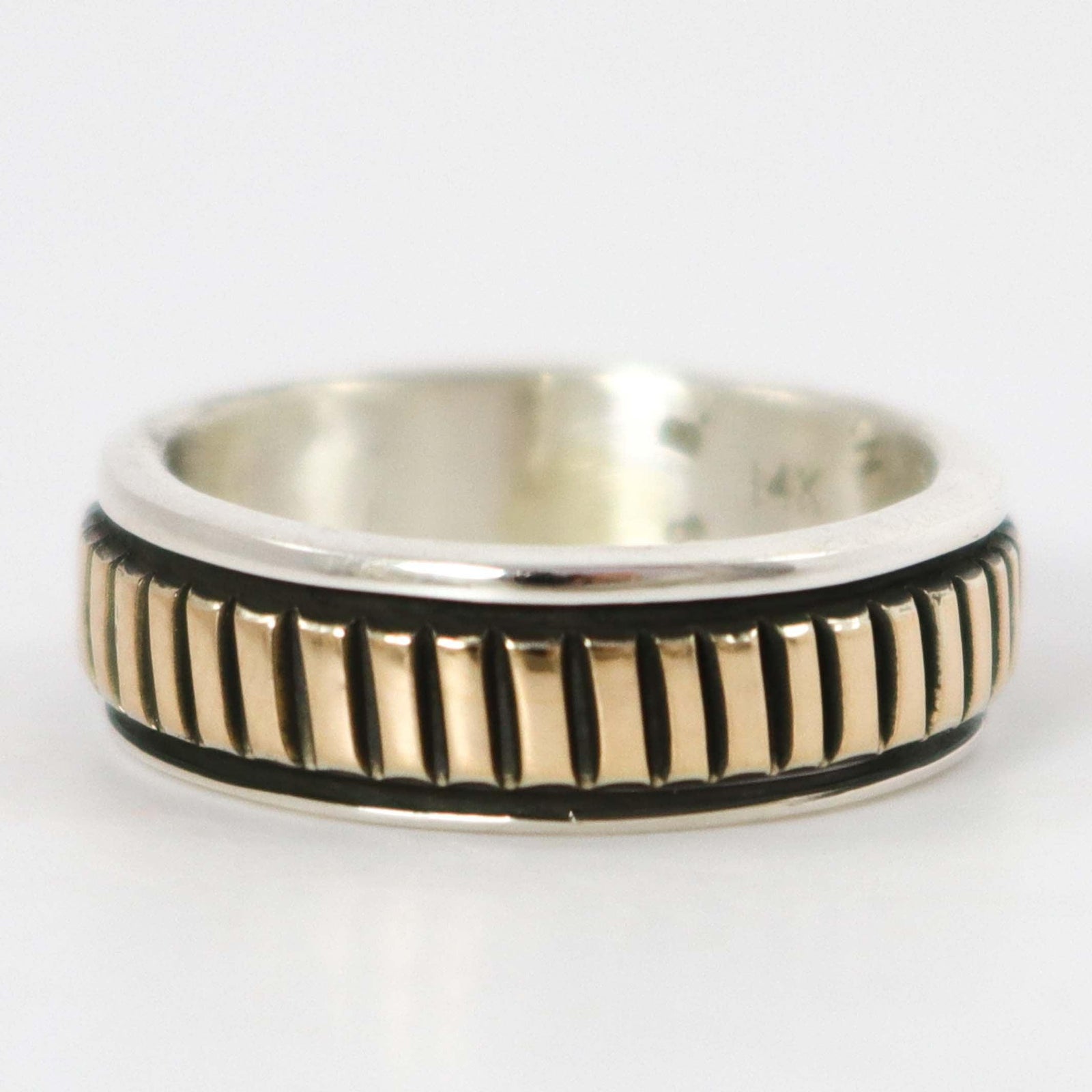 Gold on Silver Ring by Bruce Morgan - Garland's