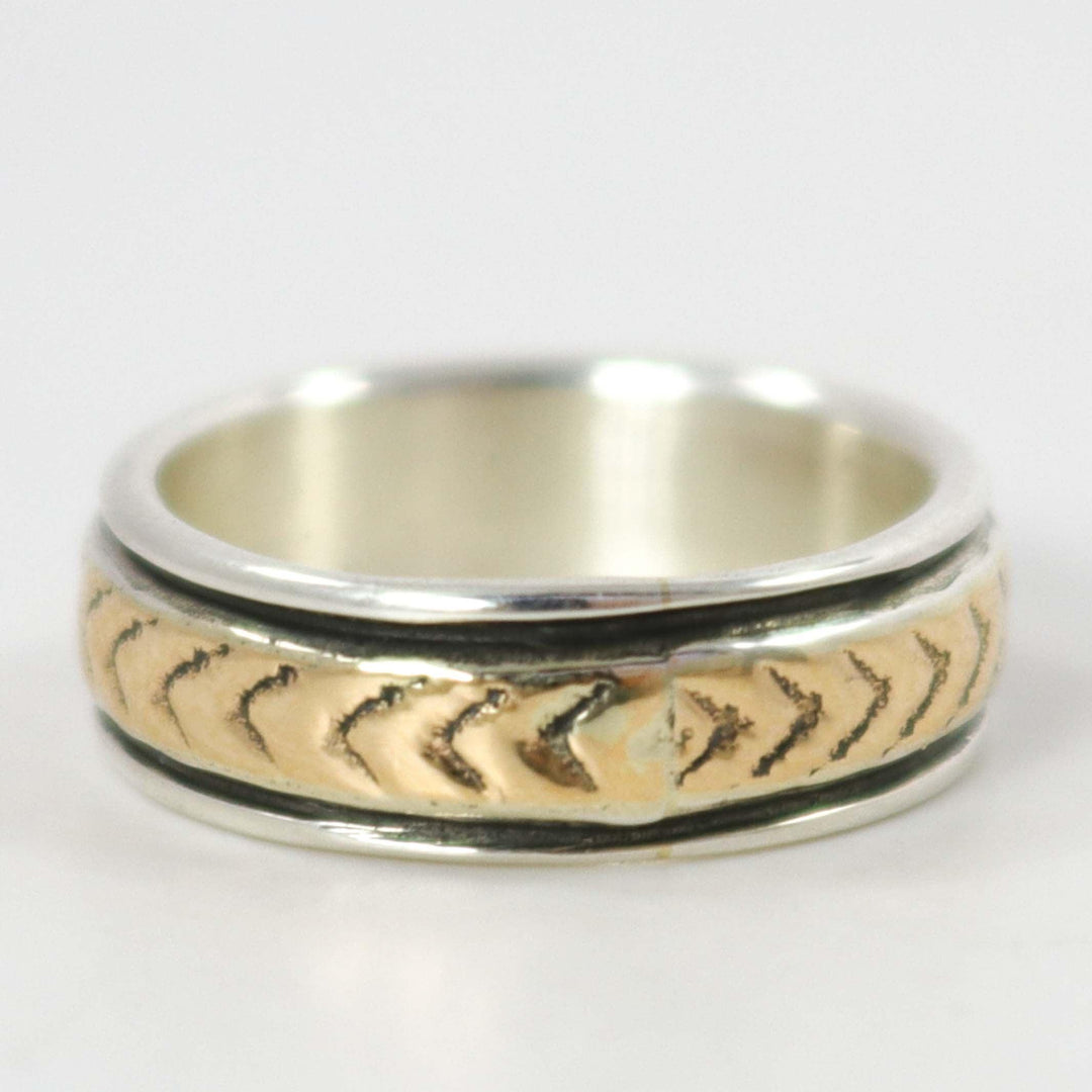 Gold on Silver Ring by Bruce Morgan - Garland's
