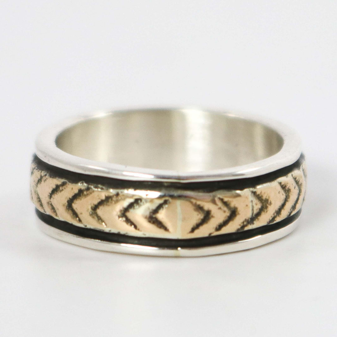 Gold on Silver Ring by Bruce Morgan - Garland's