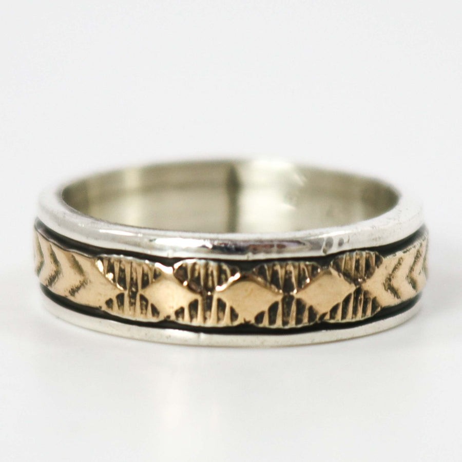 Gold on Silver Ring by Bruce Morgan - Garland's