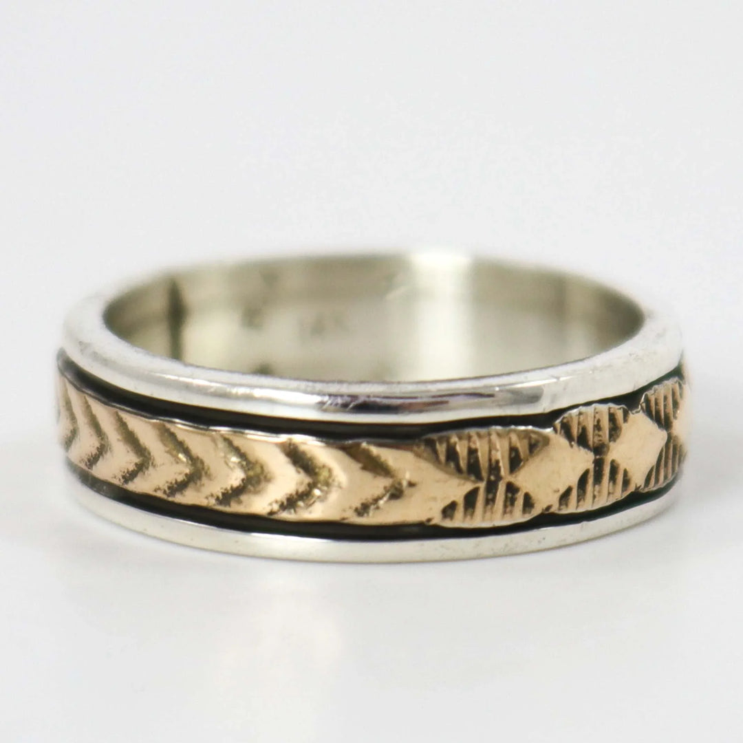 Gold on Silver Ring by Bruce Morgan - Garland's