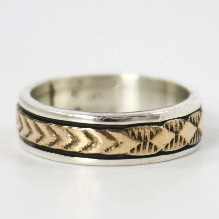 Gold on Silver Ring by Bruce Morgan - Garland's
